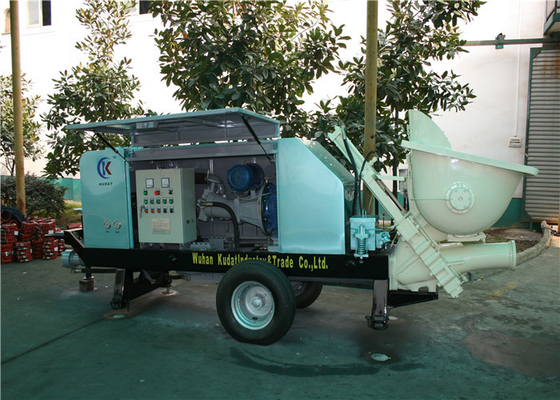 Porcellana macchina della pompa per calcestruzzo di 7.4Mpa 27m3/h, pompa per calcestruzzo del manzo elettrico di scivolo del sistema di raffreddamento a aria fornitore